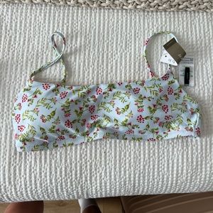 J. Crew Scoopneck bikini top in cloud meadow floral